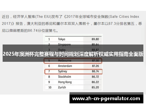 2025年澳洲杯完整赛程与时间规划深度解析权威实用指南全面版 2025年澳洲杯完整赛程与时间规划深度解析权威实用指南全面版